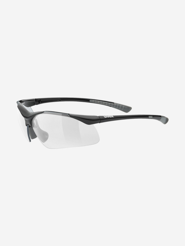 Солнцезащитные очки Uvex Sportstyle 223 черный/серый/прозрачный цвет — купить за 2799 руб., отзывы в интернет-магазине Спортмастер