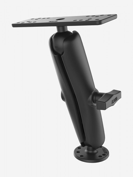 RAM-111U-D Универсальное крепление RAM® площадки с отверстиями, муфта 232 мм, шары 38 мм. (Размер С)