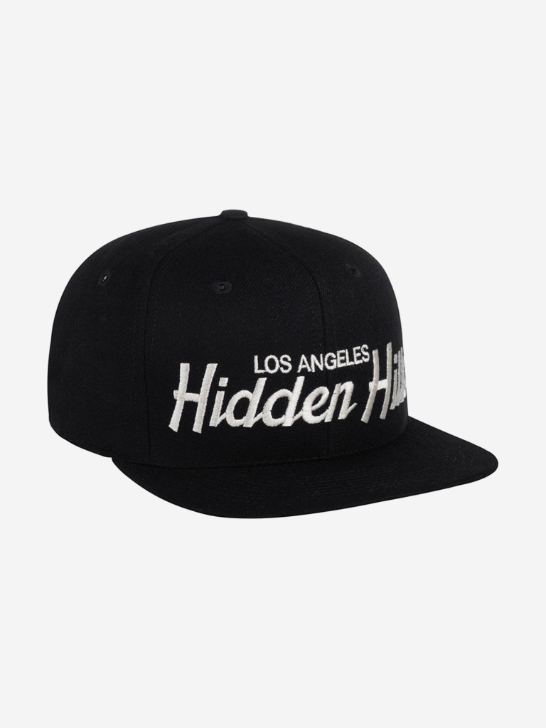 Бейсболка с прямым козырьком HOOD 100-MWL001-CA005-BK Hidden Hills, CA (черный)
