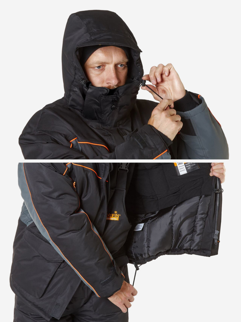 Костюм зимний Norfin ELEMENT + (куртка+полукомбинезон) для рыбалки и охоты