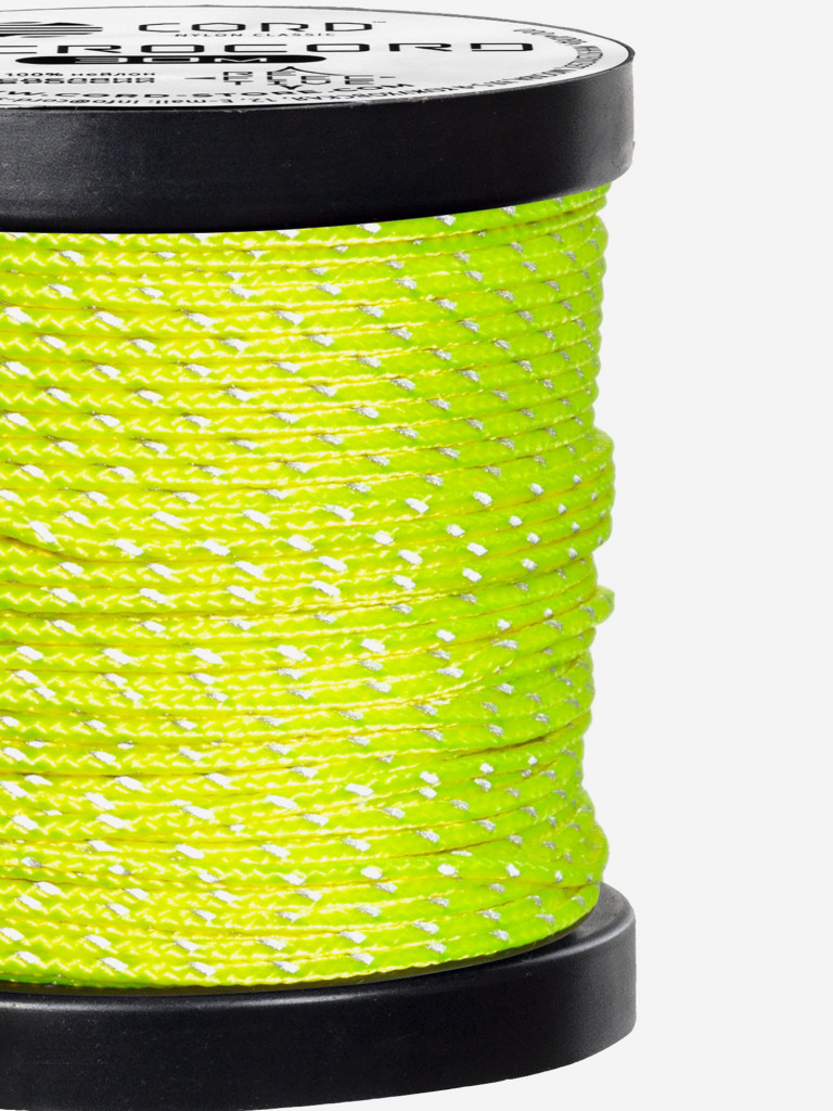 Микрокорд CORD катушка 30м светоотражающий (neon yellow)