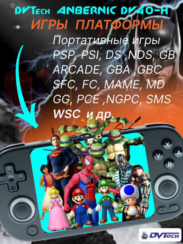 Портативная игровая приставка ANBERNIC DV40-H