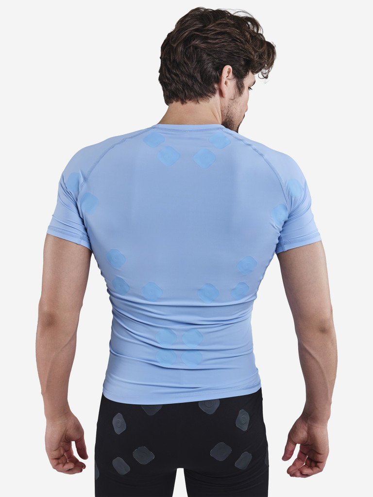 Компрессионная футболка-суппорт спины SportDots, мужская,TSH-BU