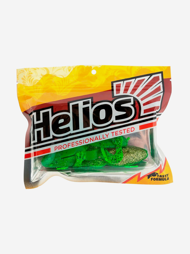 Мягкая приманка лягушка Helios Crazy Frog, 2,36" / 6,0 см, Green Peas, 10 штук (HS-22-051)