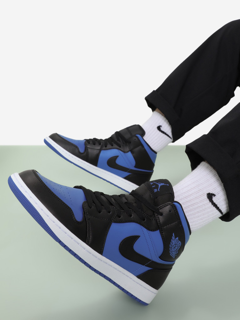 Nike air jordan 1 mid premium shoe best sale