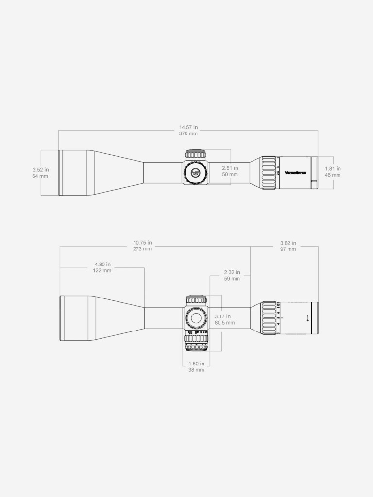 Прицел оптический Vector Optics Continental x6 Fiber Rifle Scope