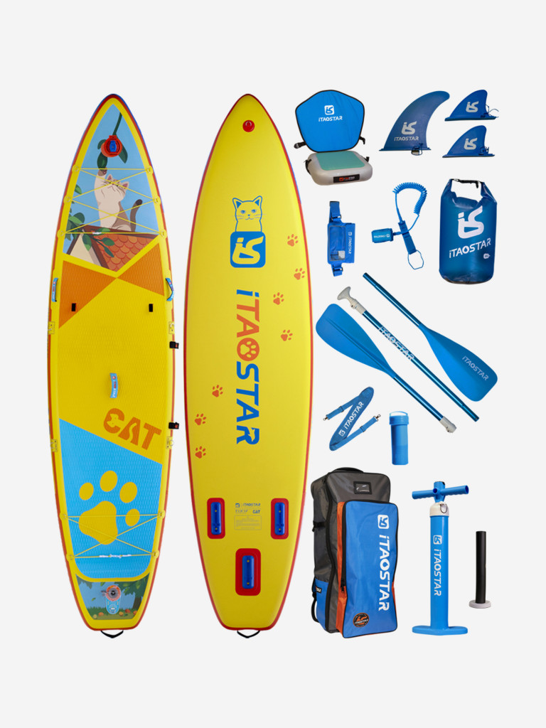 Сапборд надувной iTaoStar 11x34x6 Cat, 335x86x15 см