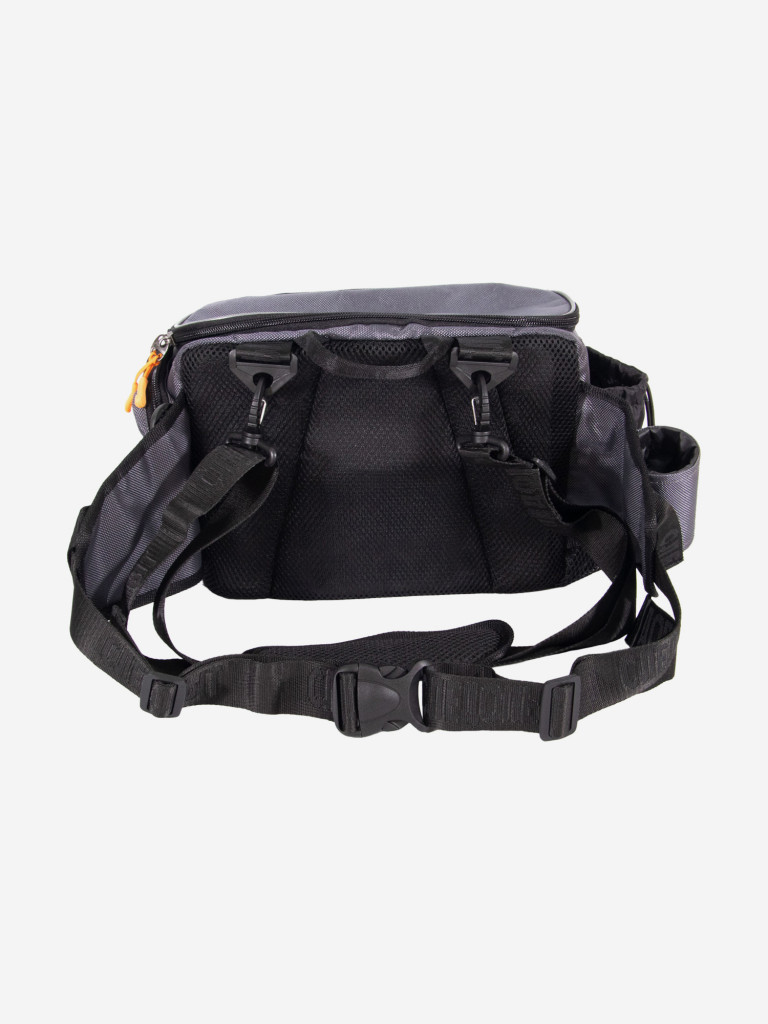 Сумка рыболовная Следопыт Fishing Hip Bag T2, 27х23х17 см, цвет серый.