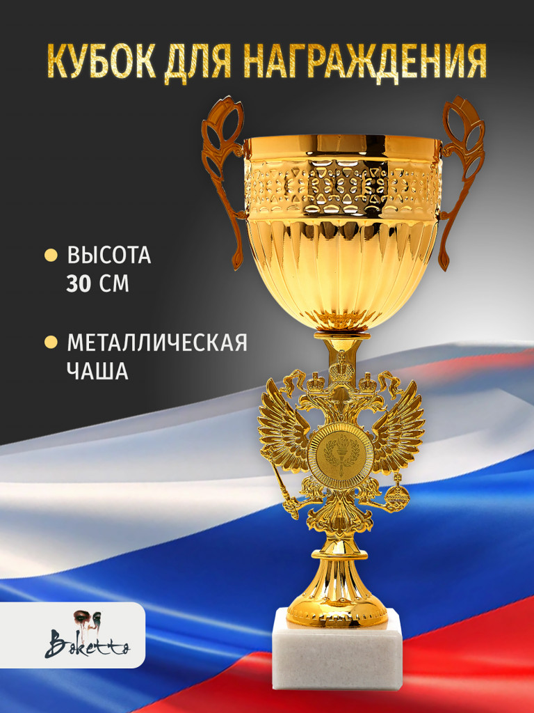 Кубок спортивный для награждения победителей 30 см