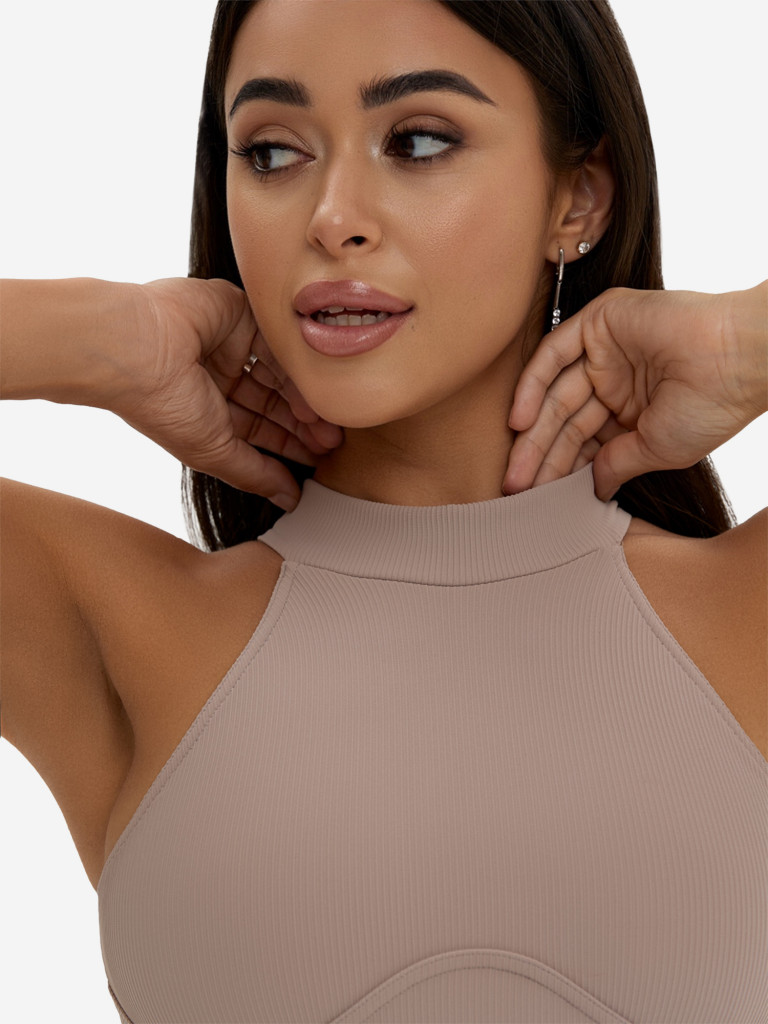 Спортивный топ Bona Fide: Top "Ribbed Beige"