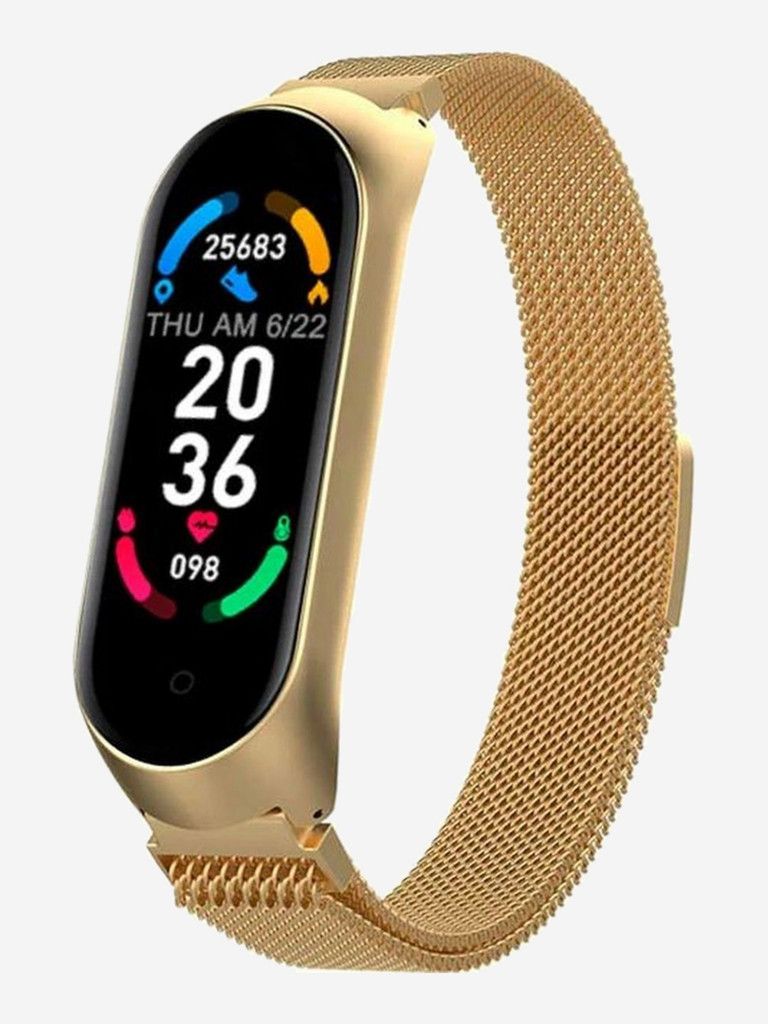 Смарт-часы BandRate Smart BRSM66BGWB с фитнес-трекером, будильником, трекером сна