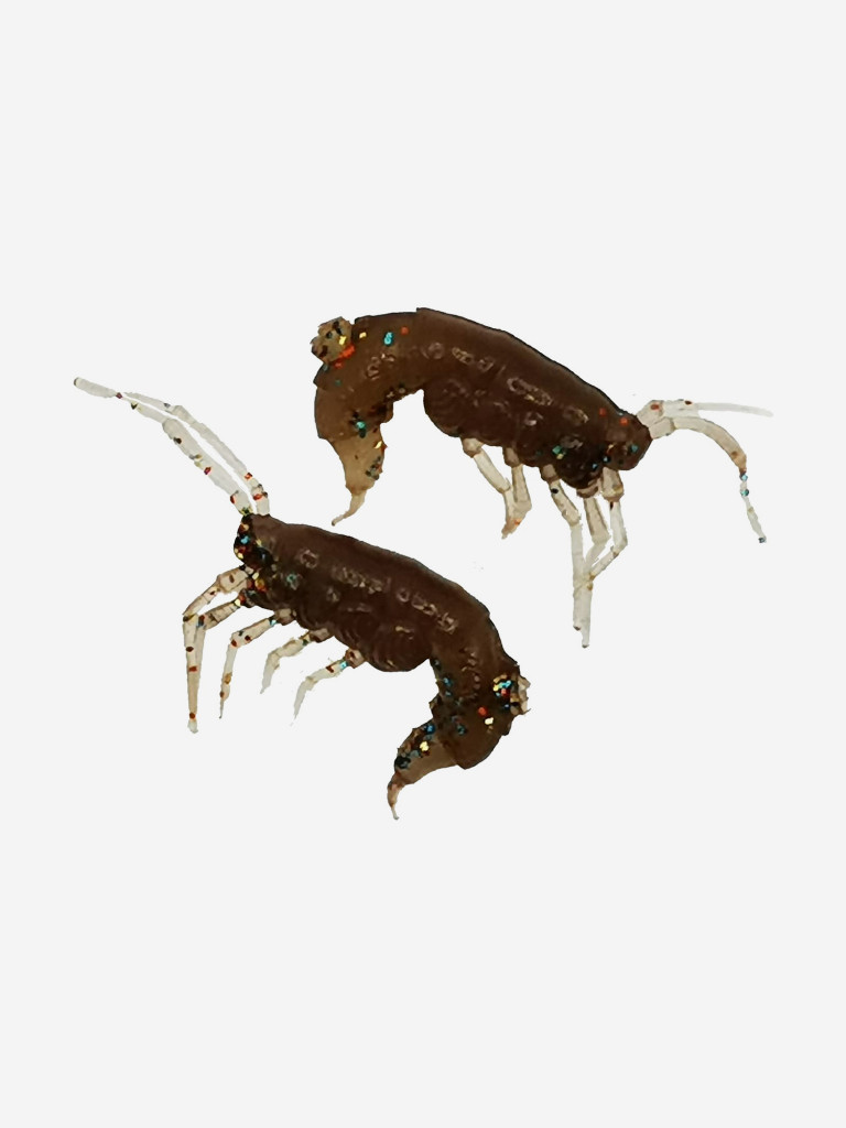 Набор для рыбалки зимний летний. RuBaits Русские приманки. Креветка Shrims рак 45 шт. 0,7", 1,5". Cиликоновые приманки на окуня, форель. Микроджиг, мормышинг. Тыква звёздная Green Pumpkin Stars