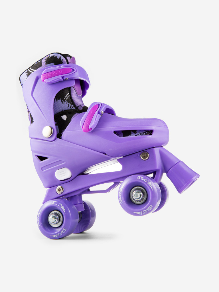 Роликовые коньки с защитой квады раздвижные