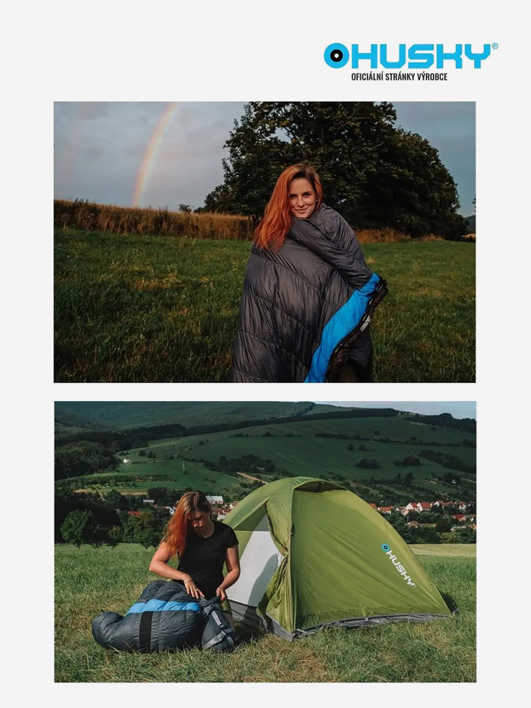 Спальный мешок HUSKY DRAFY -20°С 220х85, пух, левый