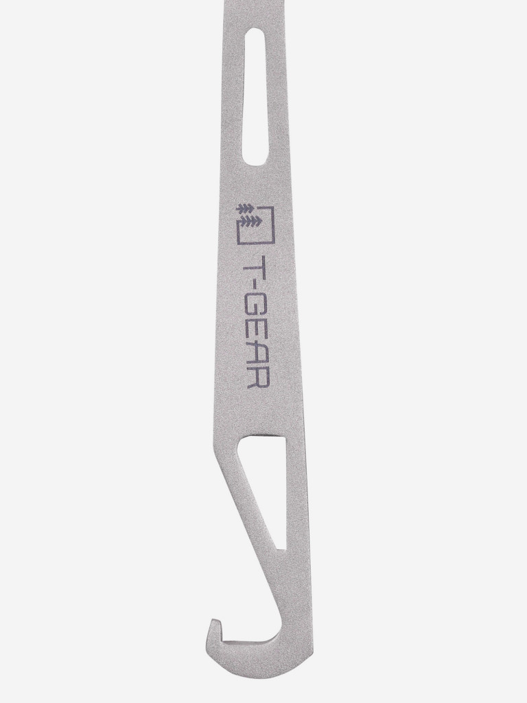 Ложка с крючком титановая T-Gear Titanium Hooked Spoon Polished
