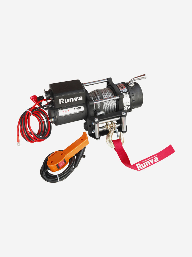 Лебедка электрическая 12V Runva 4500 lbs 2040 кг