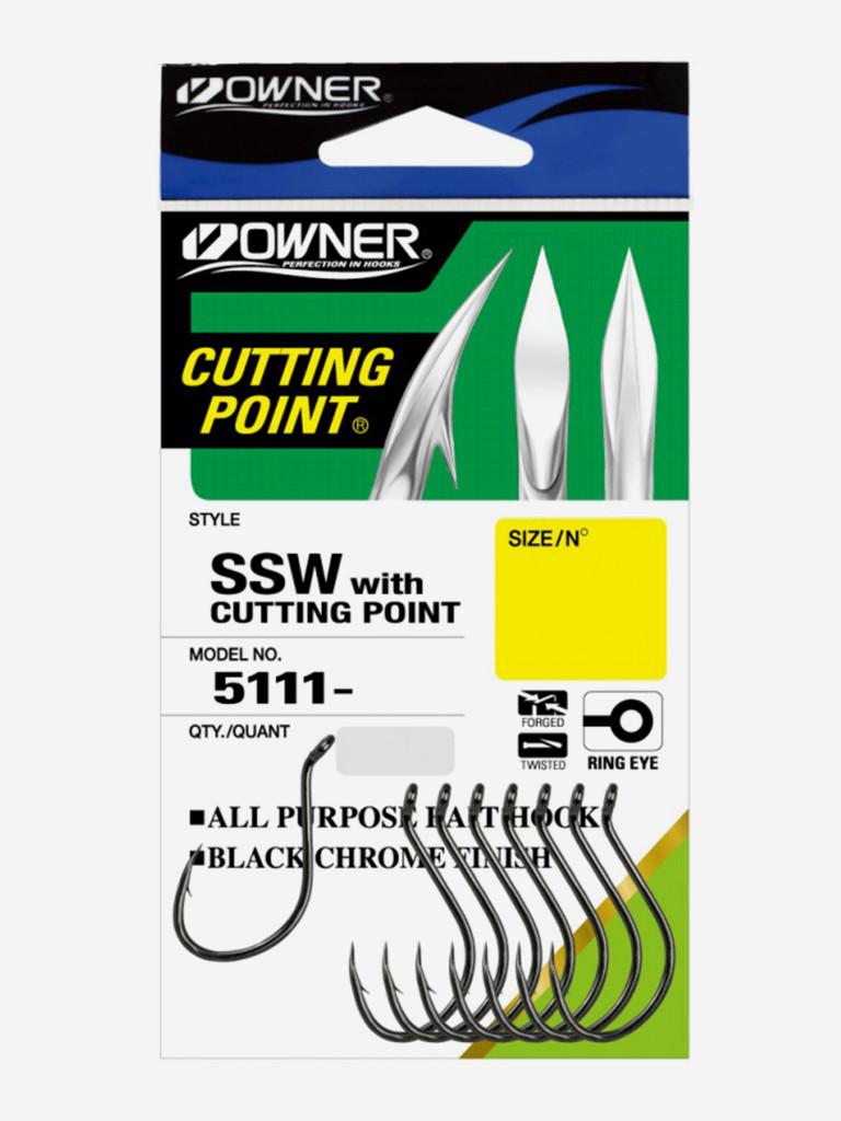 Крючок OWNER Cut SSW BC №10/0 3шт
