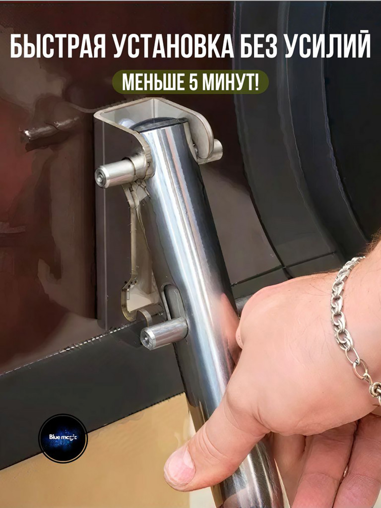 Транцевые колеса для лодки пвх Blue Magic оцинкованные быстросъемные