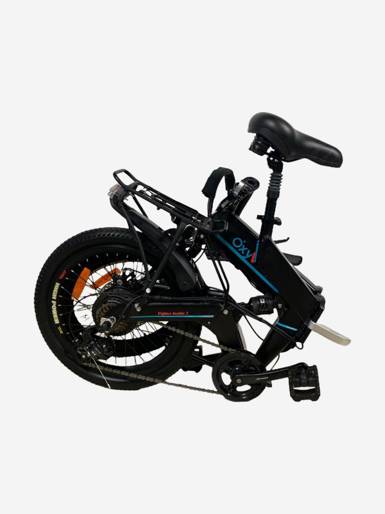 Электровелосипед OxyVolt Fighter double 2, двухподвес, полный привод, 2x350W, цвет графит