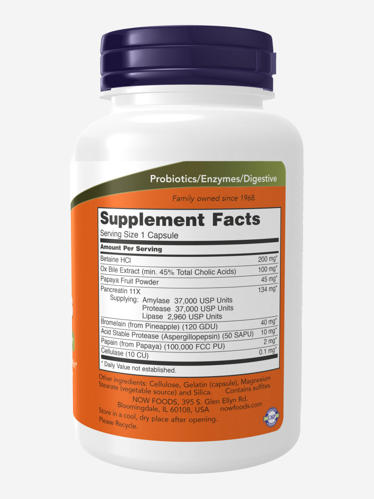 NOW Супер Энзимы 90капс 811мг