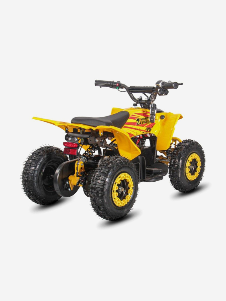 Детский электроквадроцикл White Siberia Sneg Leto R 1000W 36V 12Ah желтый