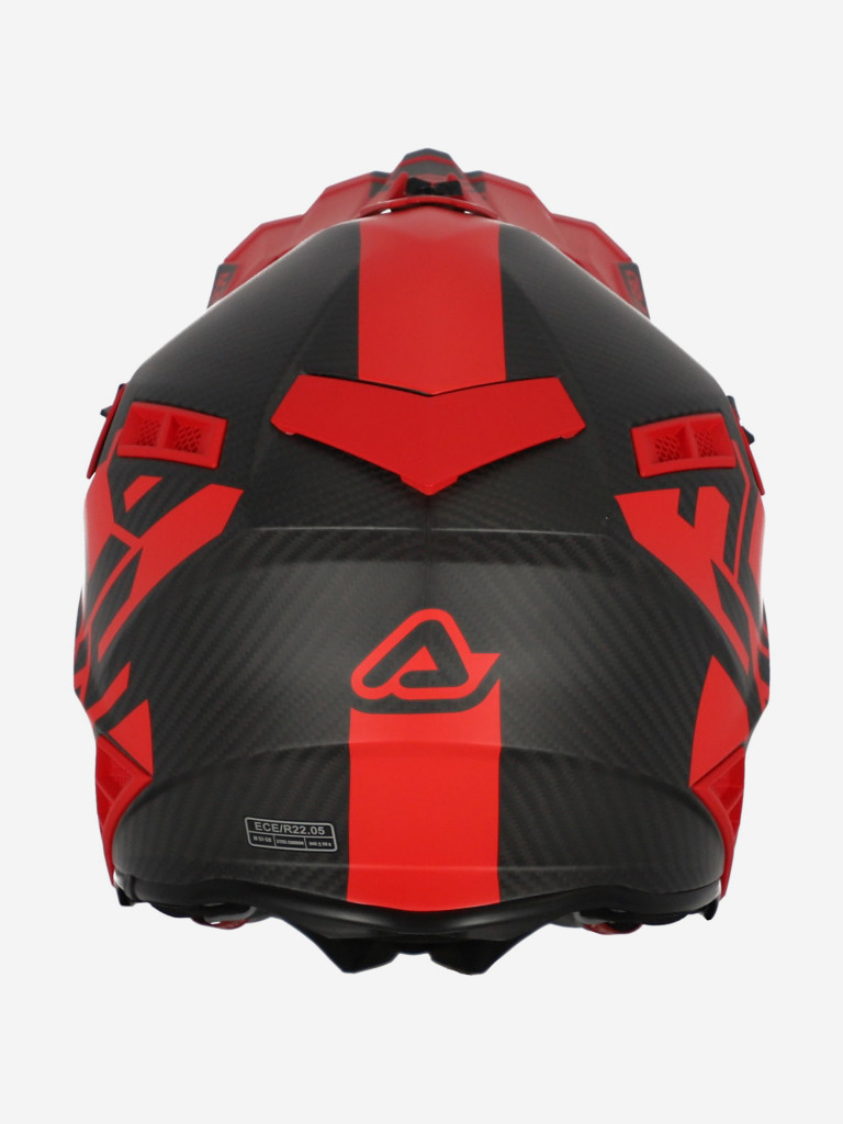 Мотошлем кроссовый взрослый Acerbis STEEL CARBON Red 2
