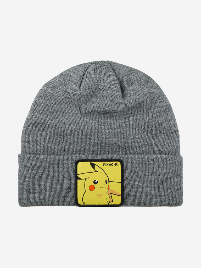 Шапка с отворотом CAPSLAB CL/PKM/1/BON/PIK2 Pokemon Pikachu (серый)