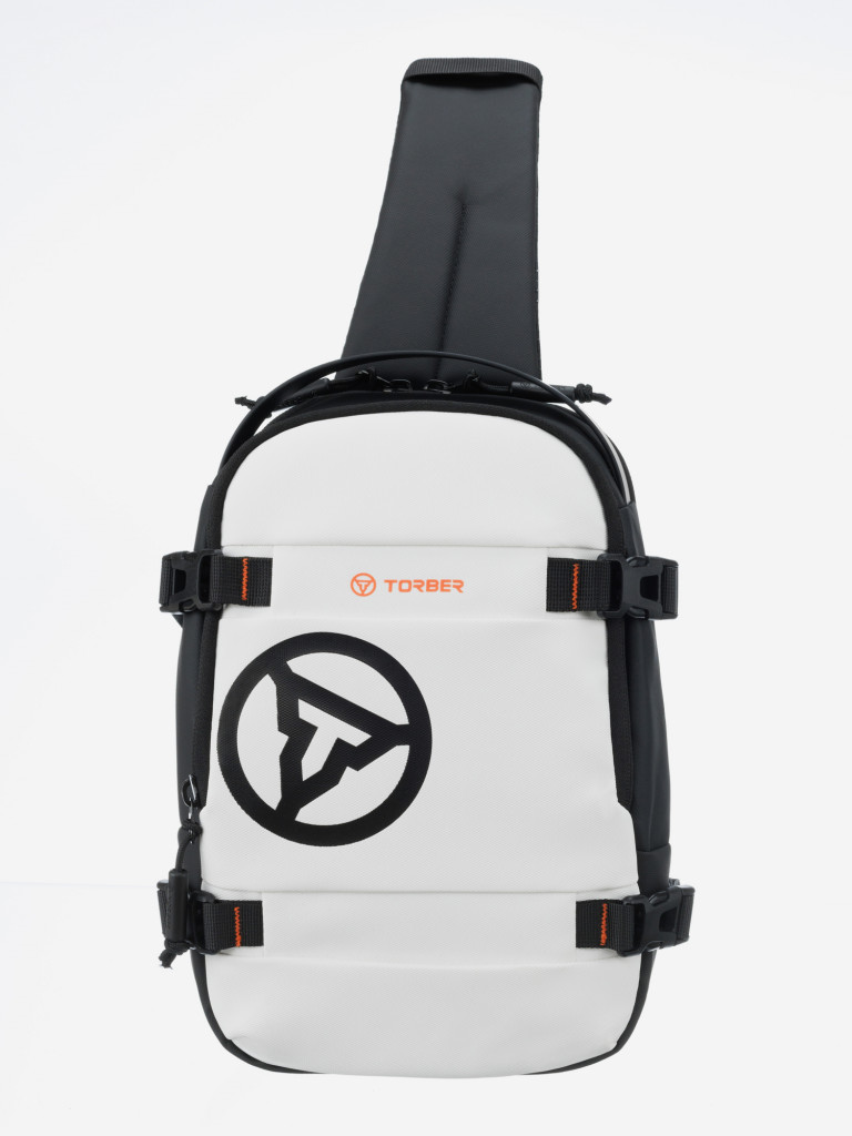 Рюкзак на одно плечо TORBER Xtreme белый/чёрный 5л