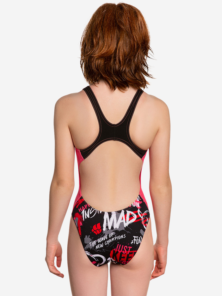 Юниорский купальник спортивный антихлор Mad Wave Salut junior PBT H1