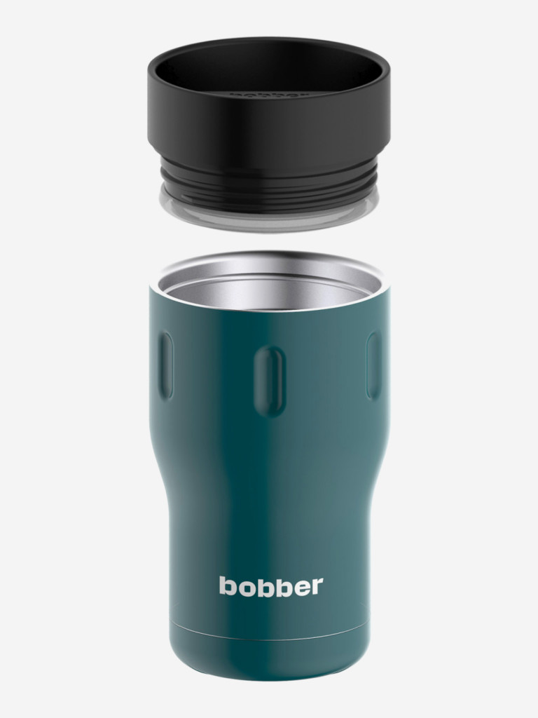 Термокружка вакуумная BOBBER Tumbler 350 мл, крышка 360, тепло до 6 часов, темно-бирюзовый
