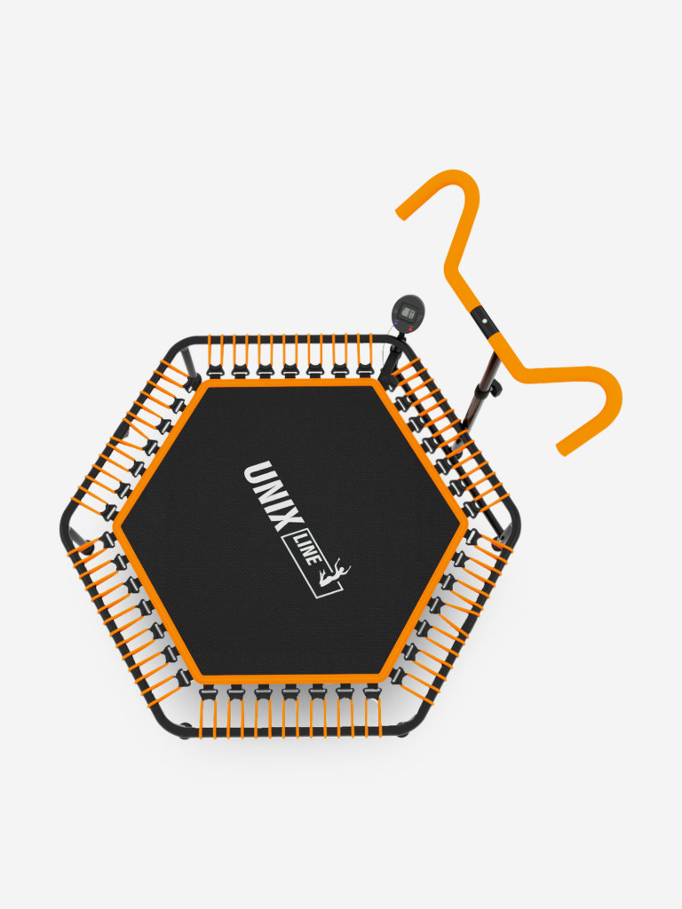 Батут спортивный для фитнеса и джампинга UNIX Line Fitness Pro 125 см, оранжевый