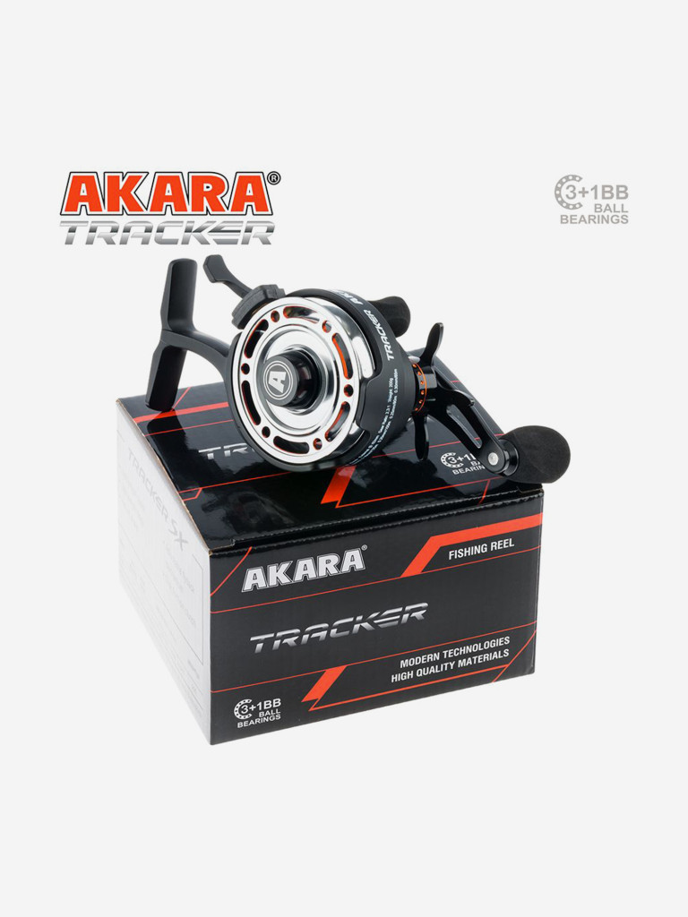 Катушка мультипликаторная зимняя Akara Tracker 3+1 bb с курком