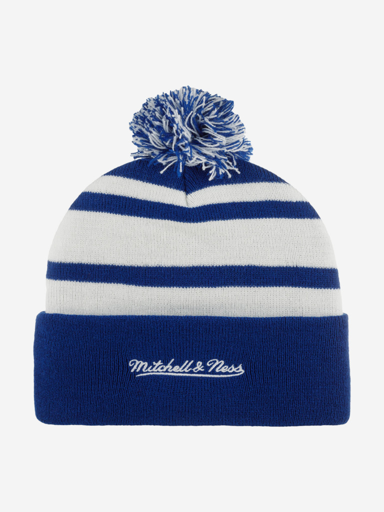 Шапка с помпоном MITCHELL NESS KTPCLD21212-TMLBLUE Toronto Maple Leafs NHL (синий)