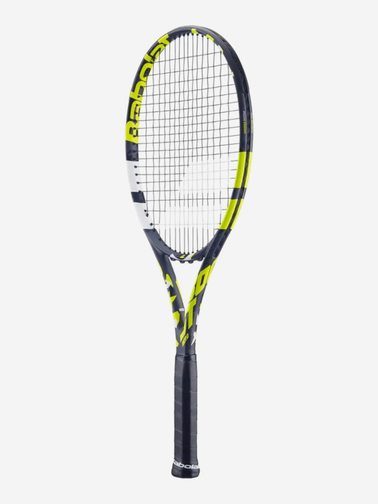 Ракетка для большого тенниса Babolat BOOST AERO (2024), с натяжкой, серый/желтый (100), 2