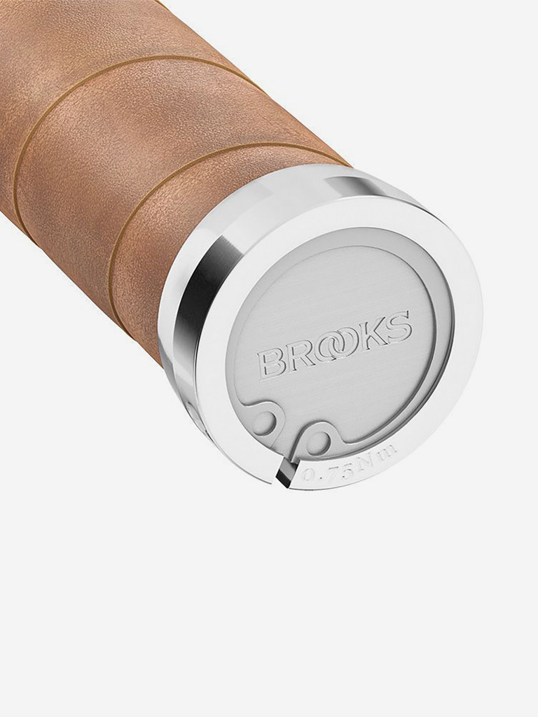 Грипсы Brooks Slender Leather Grips 100/100 Dark Tan