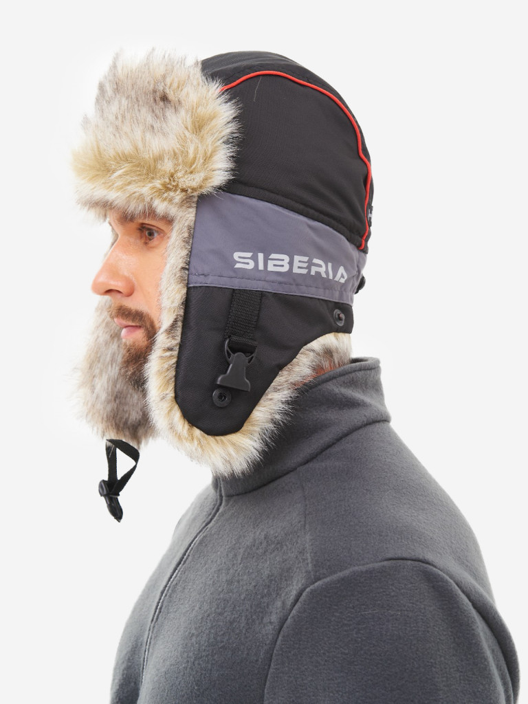 Шапка-ушанка зимняя мужская Huntsman Siberia Breathable меховая мембранная