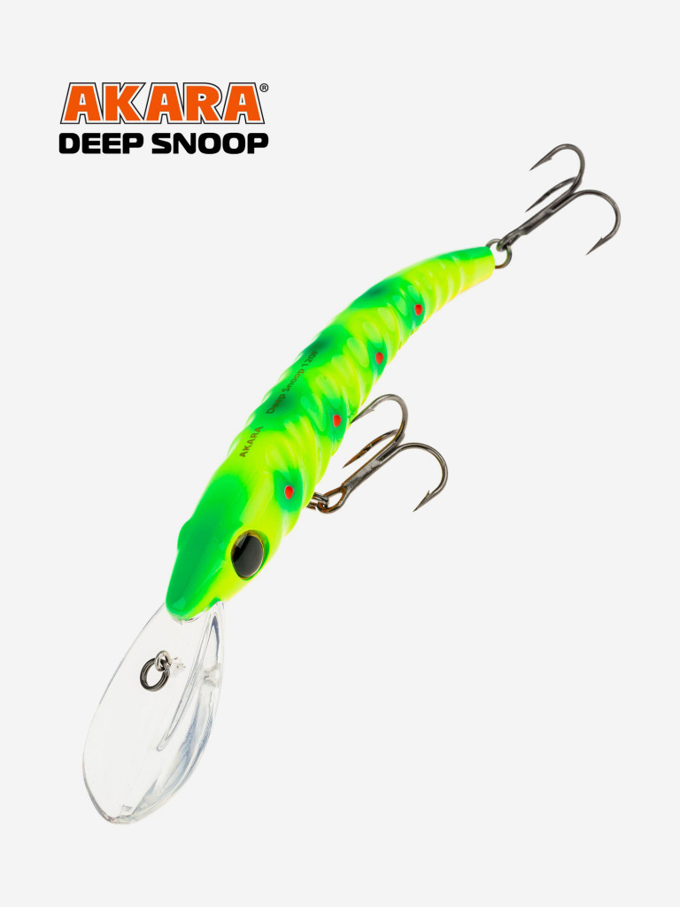 Воблер Akara Deep Snoop 120F минноу плавающий для троллинга на щуку, судака, сома 21гр A299