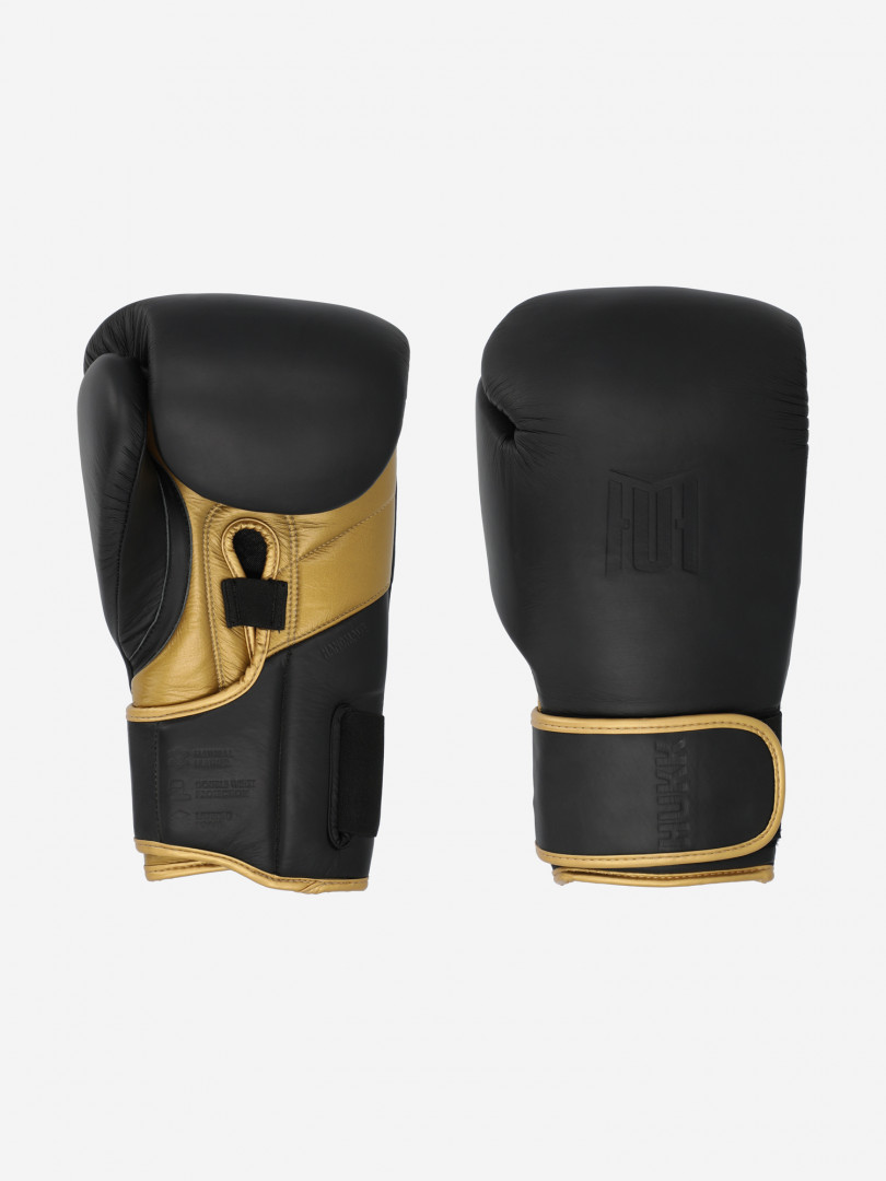 фото Перчатки боксерские hukk gold, черный