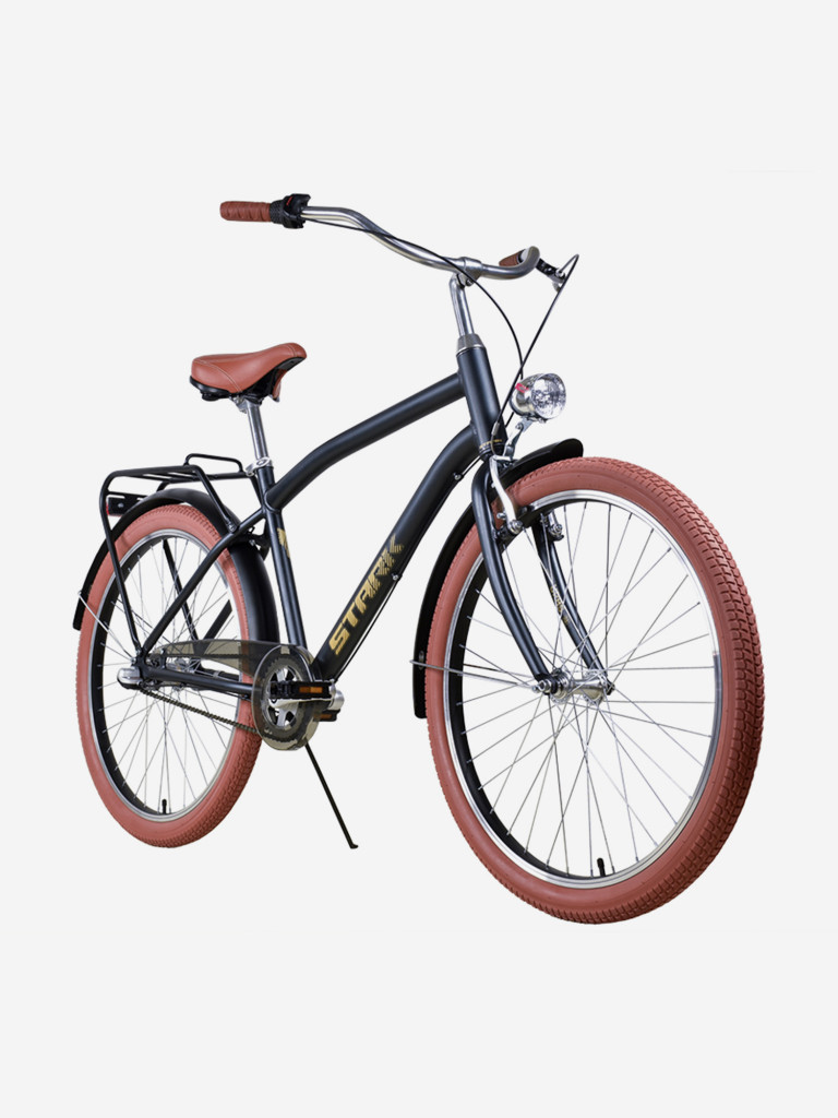 Велосипед Stark'25 Comfort Man 26 темно-серый матовый/песочный S/16"