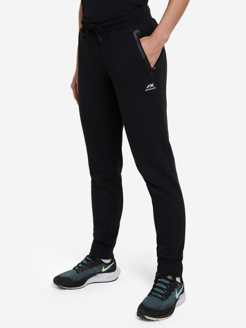 фото Брюки женские athlex top fleece, черный