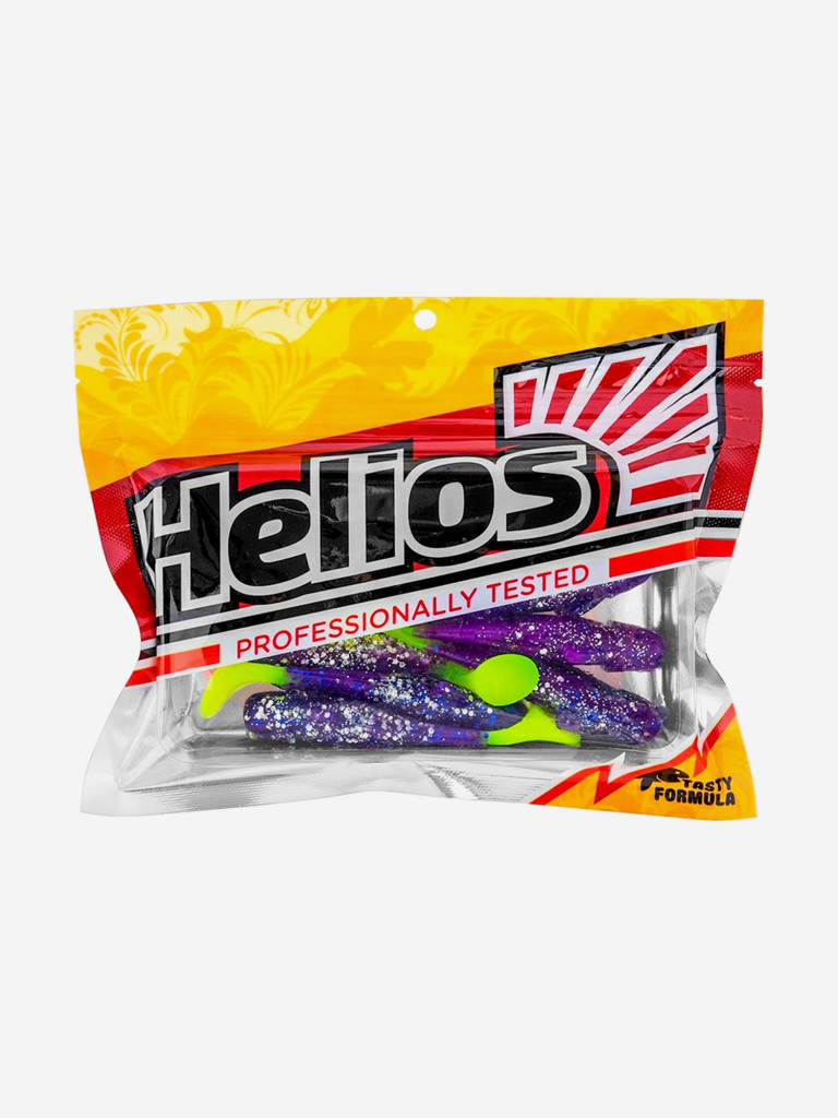 Мягкая приманка Helios Jap, 3,15" / 8 см, Silver Sparkles & Fio LT, 7 штук (HS-32-037)