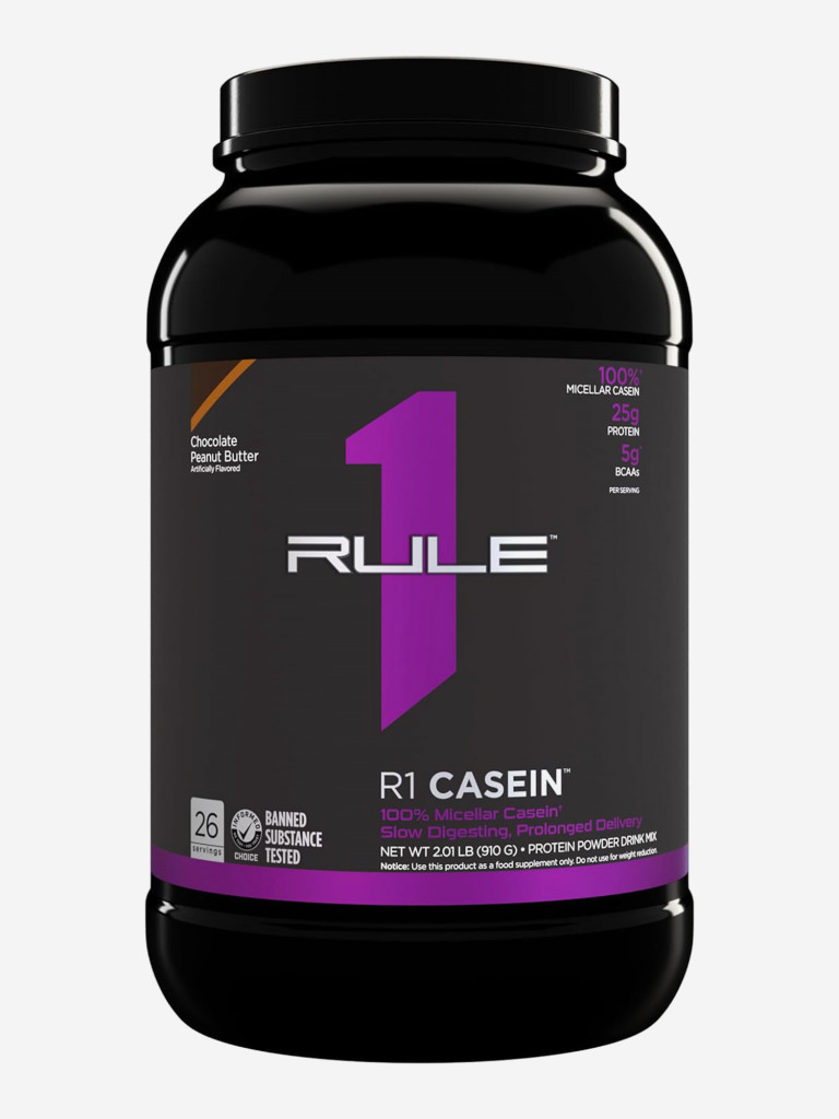 Протеин Rule 1 Casein, 910 г, Шоколад арахисовое масло