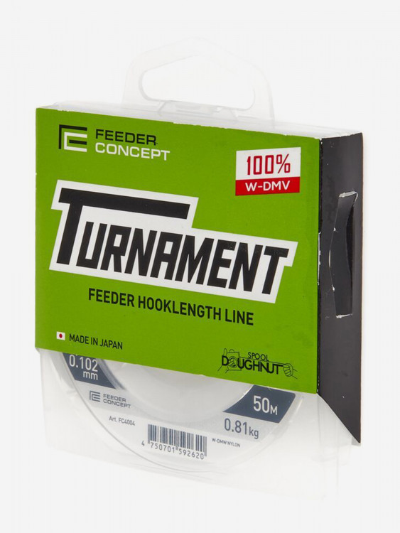 Леска рыболовная Feeder Concept Turnament монофильная японская, длина 50 м, диаметр 0,102 мм