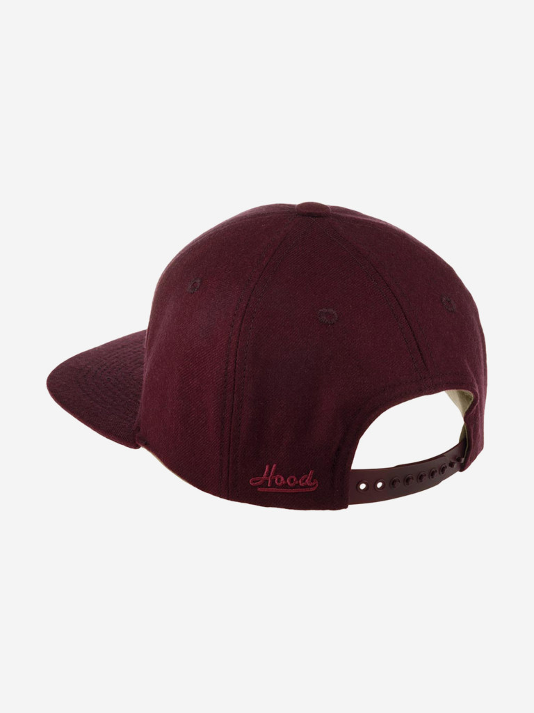 Бейсболка с прямым козырьком HOOD 100-MWL001-CA017-MN Calabasas, CA (малиновый)