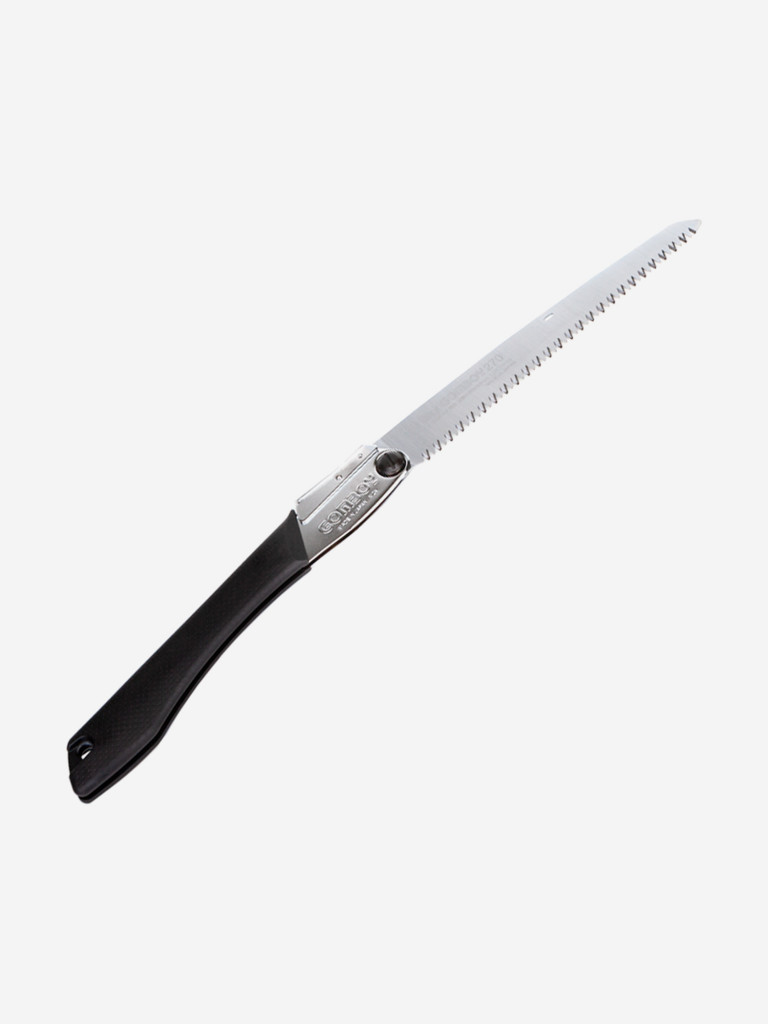 Пила складная, туристическая Silky Gomboy 270mm, 1.3 мм толщина, 6 зубьев на 30 мм, вес 330 г
