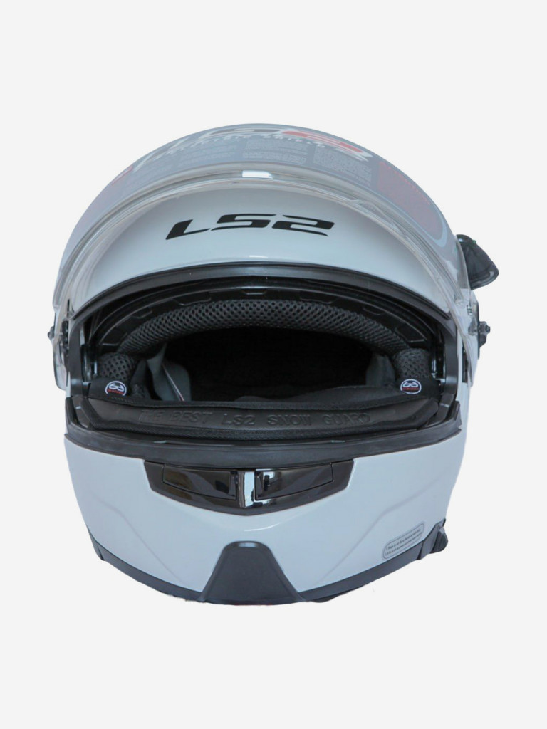 Мотошлем FF325 STROBE ELECTRIC SNOW Solid снегоходный LS2 (белый глянцевый)