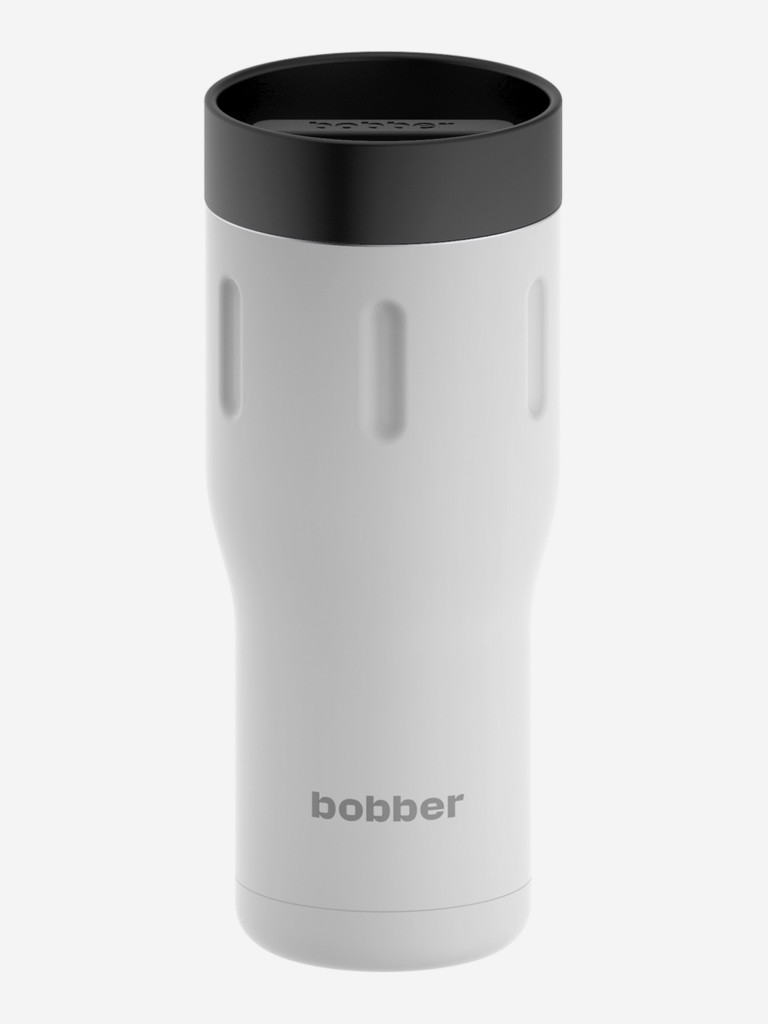 Термокружка вакуумная BOBBER Tumbler 470 мл, крышка 360, тепло до 8 часов, белый
