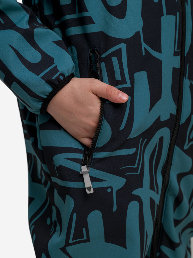 Демисезонный комбинезон для детей Sherysheff В19051ФЧ Принт SH Зеленый