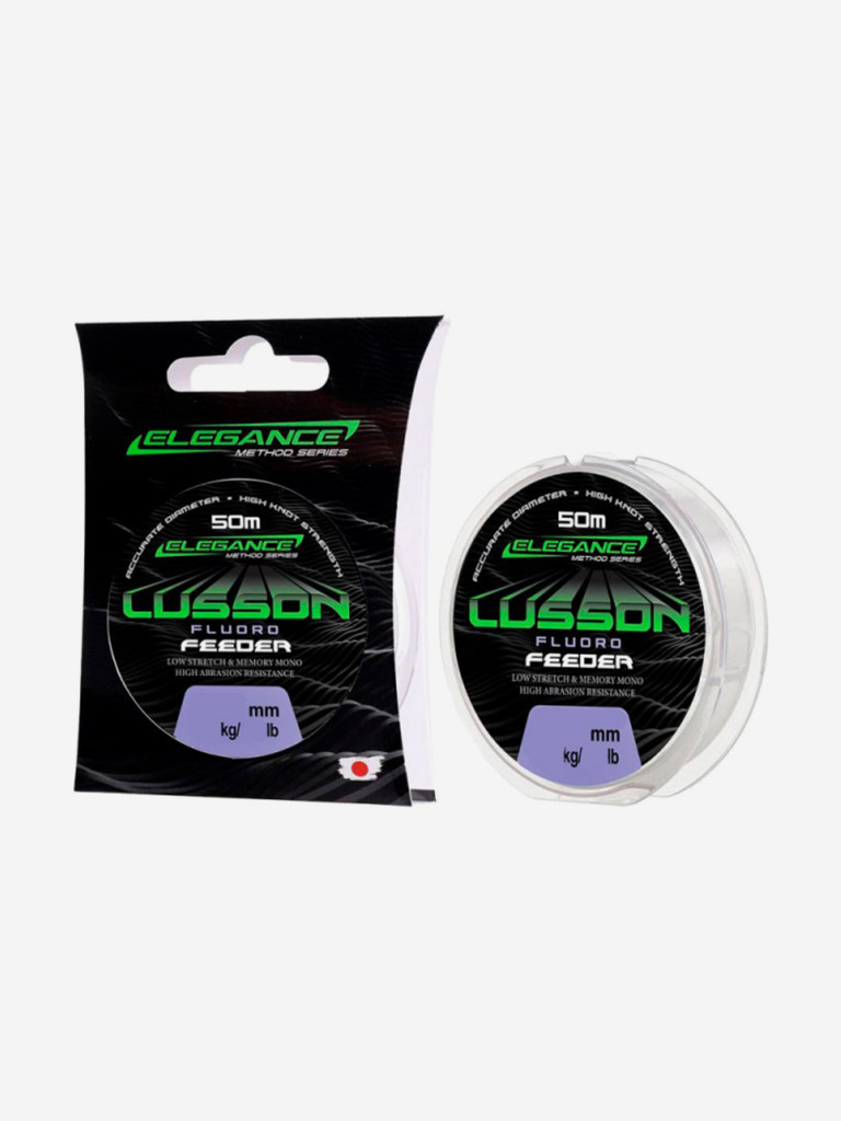 ELEGANCE METHOD Леска флюорокарбон Lusson Fluorocarbon 50м 0.25мм 6.21кг