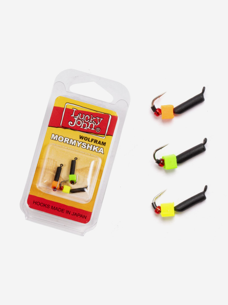 Мормышки вольф. Lucky John 3шт набор 029 СТОЛБИК безнасадочный блистер (LJTM-029SET)